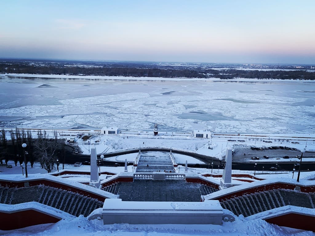 Чкаловская лестница в Нижнем Новгороде